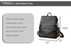 PU Leather Baby Diaper Bag Backpack with Changing Pad and Stroller Straps 