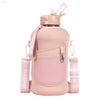 2.2l gallon large water sports gym bottle with custom logo BPA Free 100% LeakProof bottles half gallon with sleeves