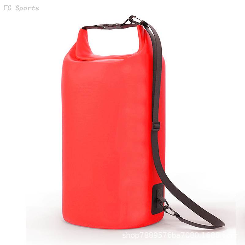 Customize Logo PVC Tarpaulin Ocean Pack Waterproof Dry Swimming Bag With Strap Garment Bag