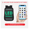 Trend Newest Waterproof Phone WIFI Control Software Editing Smart Led backpack