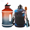 2.2l gallon large water sports gym bottle with custom logo BPA Free 100% LeakProof bottles half gallon with sleeves