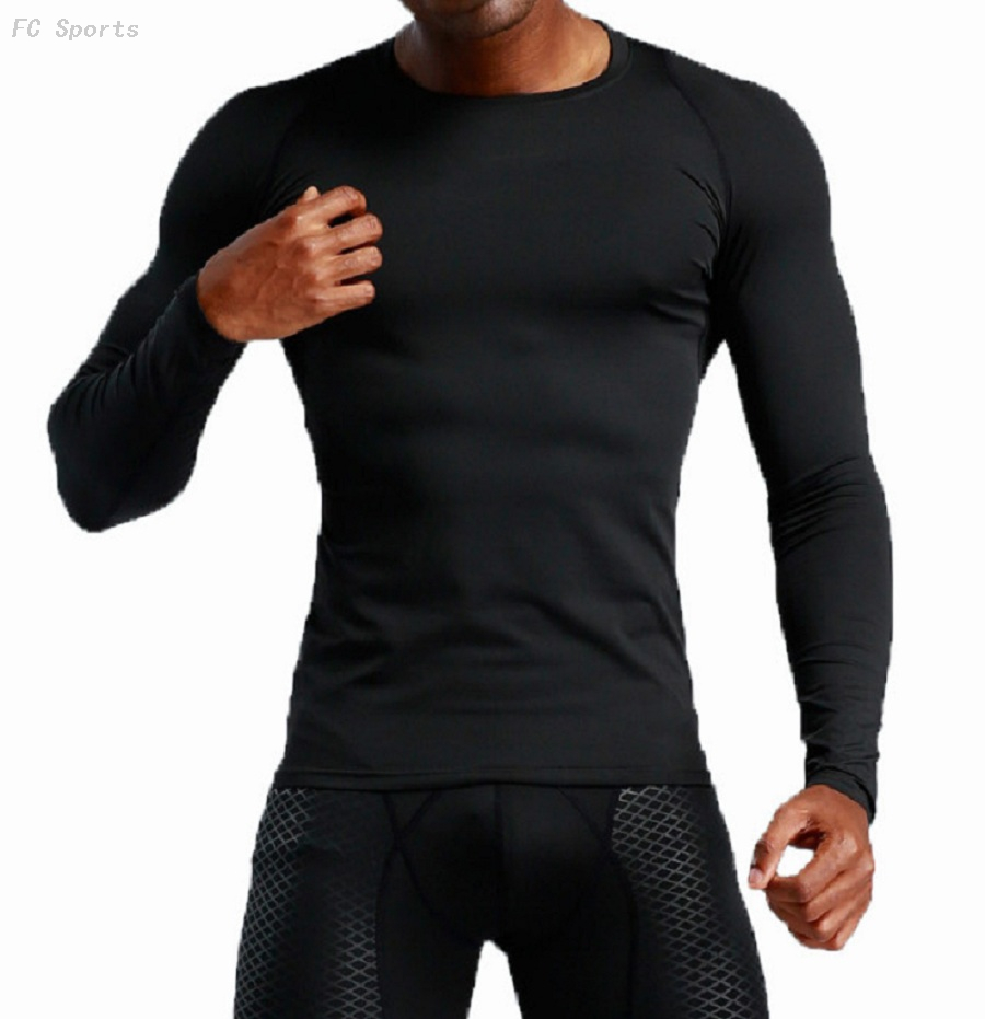 Men's fitness clothing long sleeve compression sports tights outdoor sports quick-drying clothes