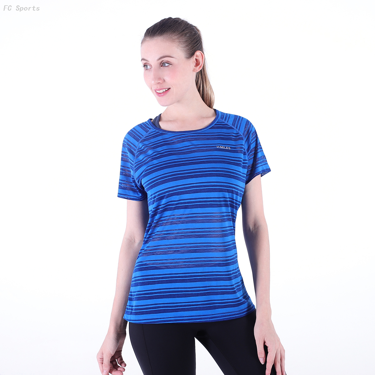 FC Sports Tee shirt Overall Women Slim Breathable Dry Fit Style Fitness Clothes Wholesale 