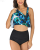 FC Sports Swimming Wear Printing Shirt Ladies Top and bottom Beach Sexy Women Adjustable 