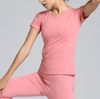 Yoga wear women's short-sleeved shirt sports T-shirt fitness clothes