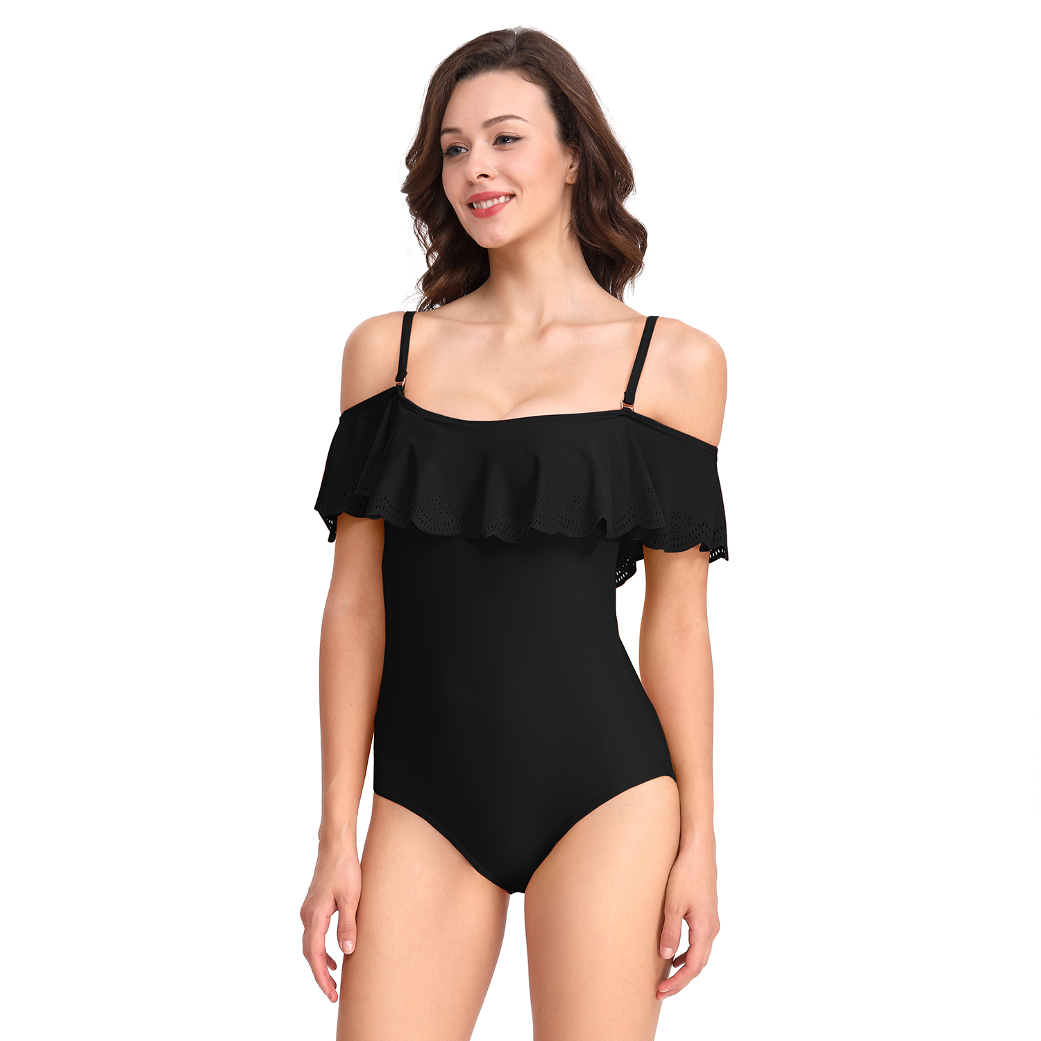FC Sports Women One-Piece Swimsuit Beachwear Swimsuit Sling Wearing a Tube Top Wearing a Dual-use Swimsuit