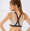 Sports underwear yoga bra female double shoulder strap cross back shockproof bra fitness yoga wear