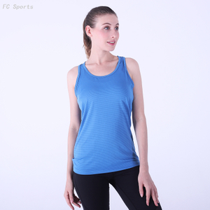 Sports Yoga Tops Workouts Tank Clothes Active Wear Dry Fit Built in Bra Tank Tops for Women 2019
