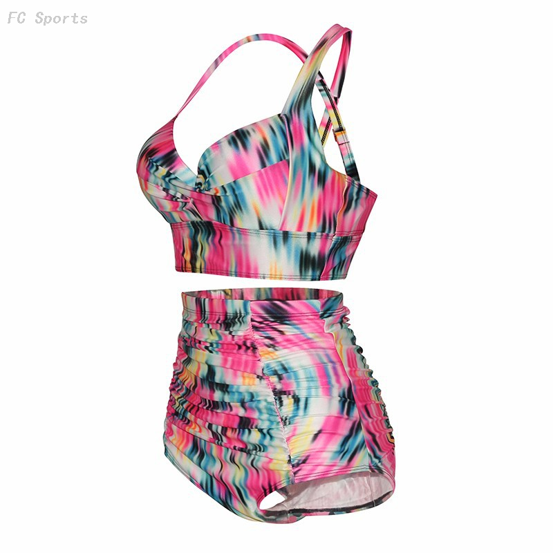 FC Sports Split Ladies Swimming Suit New Tankinic Beach Sexy Women Big Size 2019