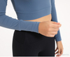 FC Sports Half Yoga Top Women Slim Thin Running Fitness Long Sleeve Quick Dry Training Sports Fitness Wear Wholesale