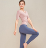 Sports wear tights fitness running seven-point sleeves quick-drying slim yoga clothes